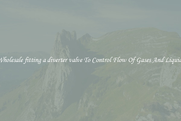 Wholesale fitting a diverter valve To Control Flow Of Gases And Liquids