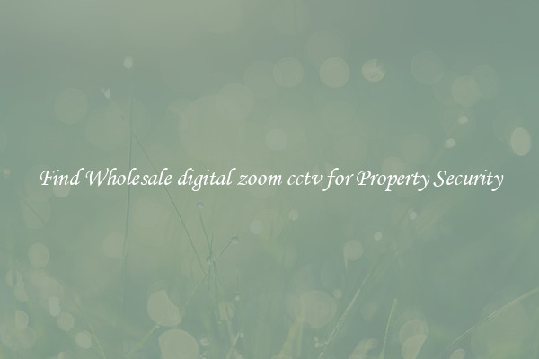 Find Wholesale digital zoom cctv for Property Security
