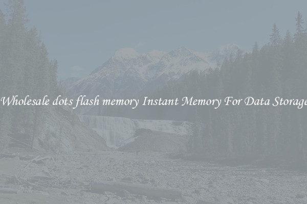 Wholesale dots flash memory Instant Memory For Data Storage