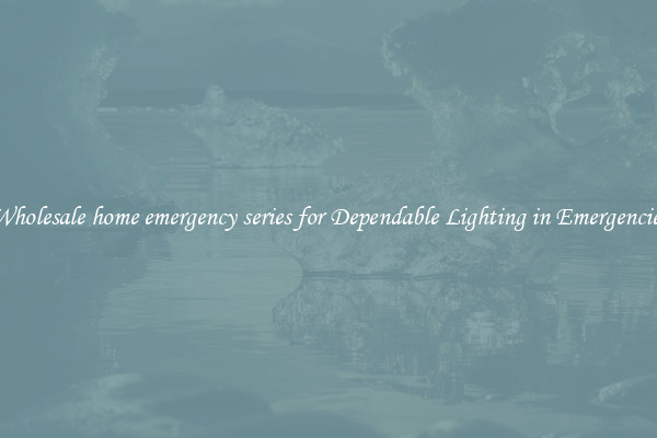 Wholesale home emergency series for Dependable Lighting in Emergencies