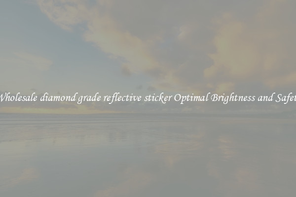 Wholesale diamond grade reflective sticker Optimal Brightness and Safety