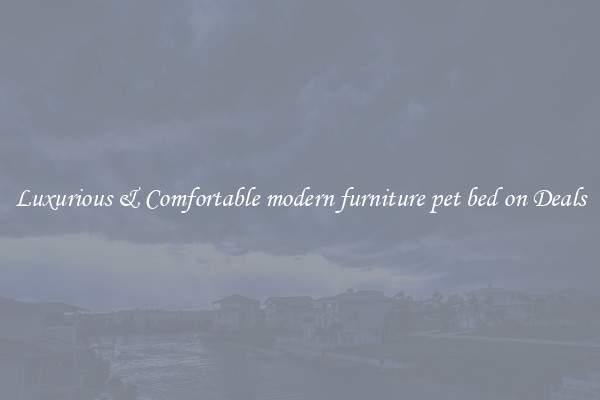 Luxurious & Comfortable modern furniture pet bed on Deals
