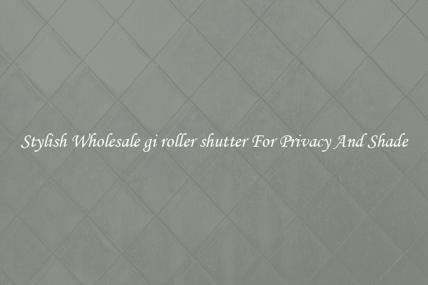 Stylish Wholesale gi roller shutter For Privacy And Shade