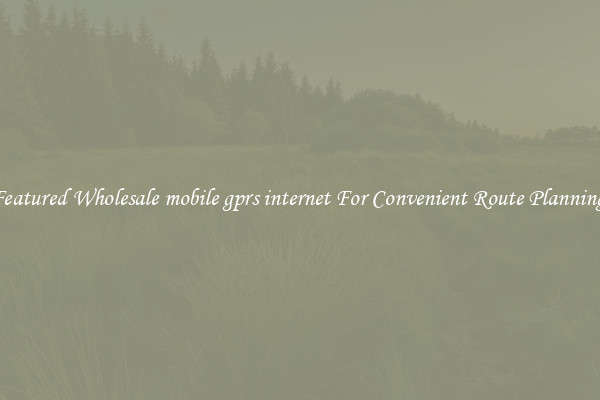 Featured Wholesale mobile gprs internet For Convenient Route Planning 