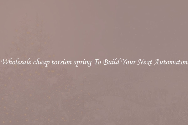Wholesale cheap torsion spring To Build Your Next Automaton