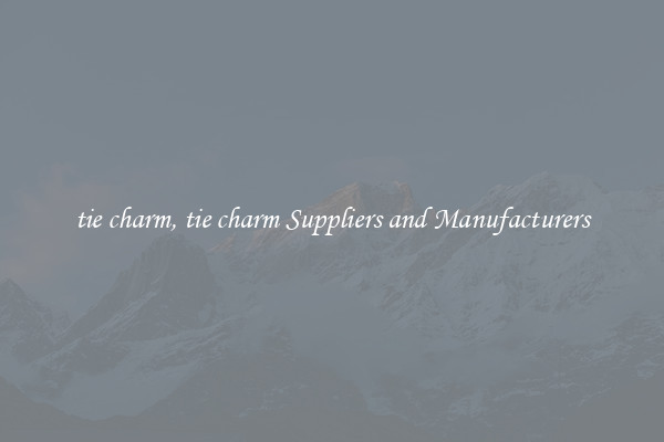 tie charm, tie charm Suppliers and Manufacturers